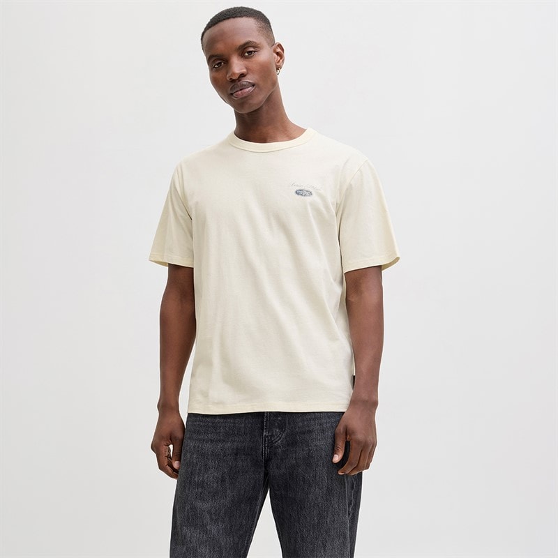 Herre dover grafisk t-shirt Antique White - Billede 2