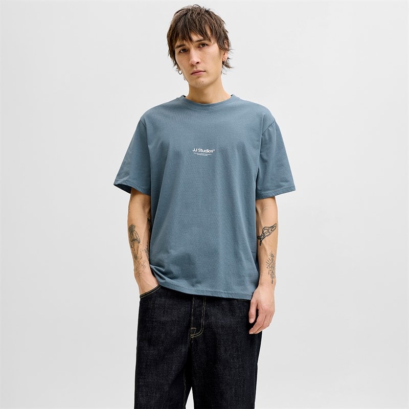 Herre soho t-shirt Blue Mirage - Billede 1