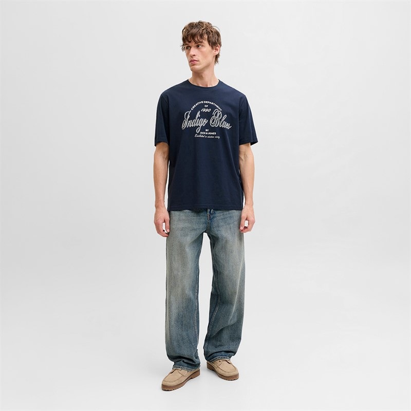 Herre denver grafisk t-shirt Navy Blazer - Billede 3