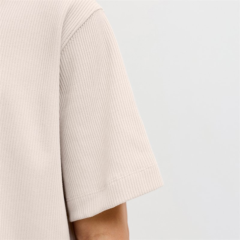 Herre Harrison structure t-shirt Moonbeam - Billede 2