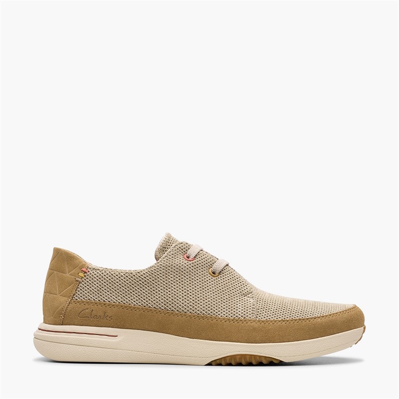 Clarks Herre easeway snøresko - Sand Combi
