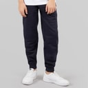 Drenge slim fit fleece joggingbukser med manchetter Marineblå