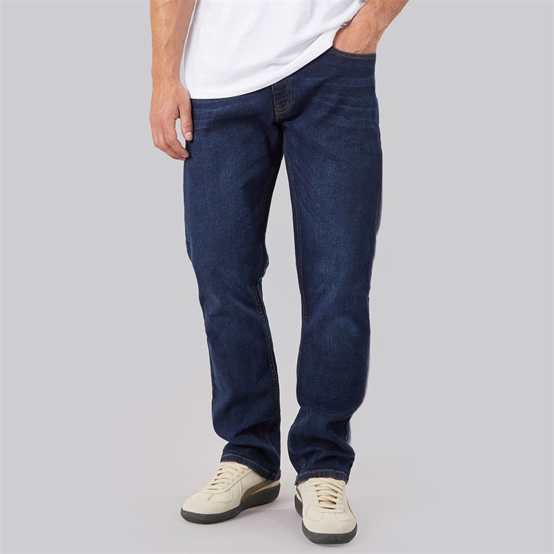 Herre straight fit denimjeans Dark Wash - Billede 1