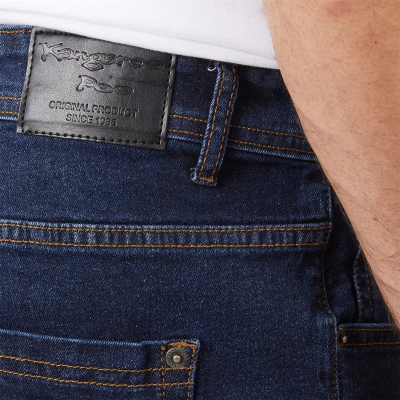 Herre straight fit denimjeans Dark Wash - Billede 3