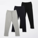Herre trepak åbne benbukser joggers Sort/Mørkenavy/Grey Marl