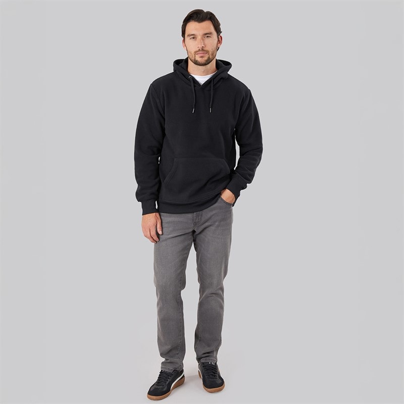 Herre polar fleece hættetrøje Sort - Billede 3