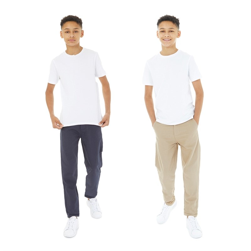 Drenge to-pack chino bukser Marine/Stone - Billede 3