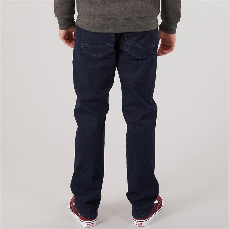 Herre straight fit denimjeans Blue Black - Billede 2