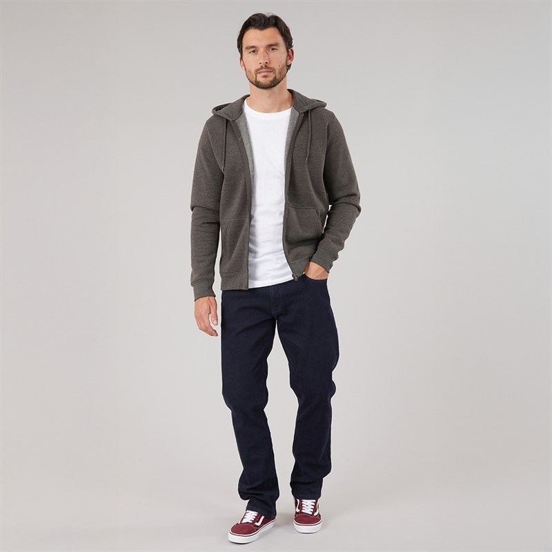 Herre straight fit denimjeans Blue Black - Billede 4