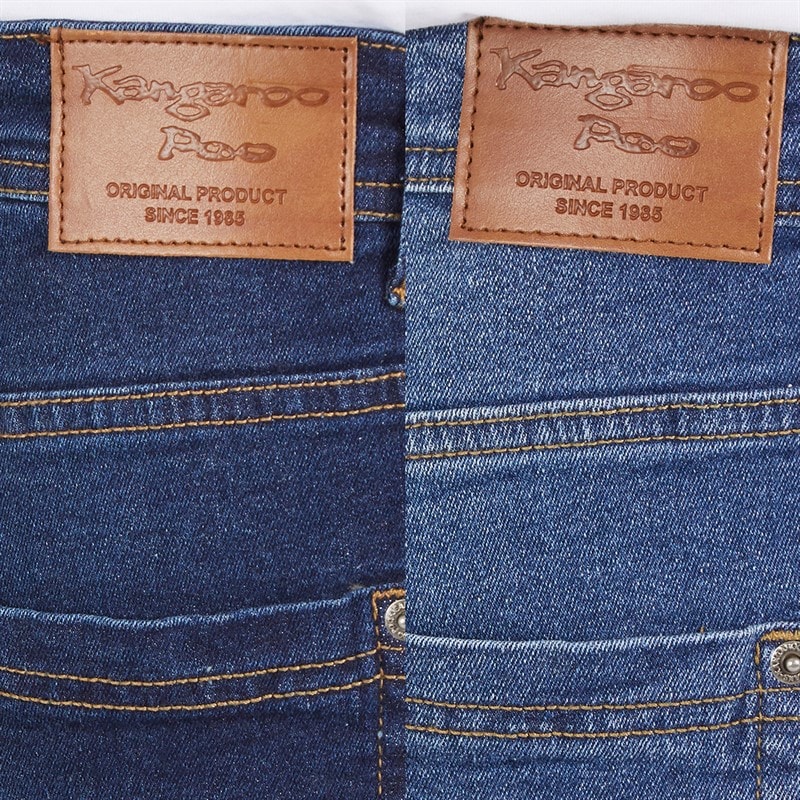 Herre to-pak bootcut denimjeans Dunkel Wash/Mid Wash - Billede 3