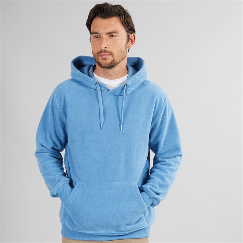 Herre polar fleece hættetrøje Blå - Billede 1