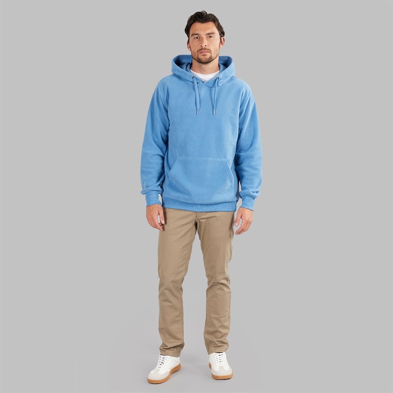 Herre polar fleece hættetrøje Blå - Billede 3