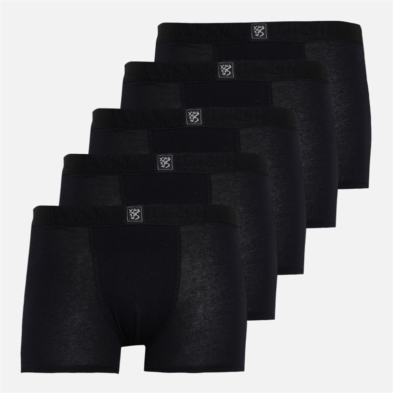 Drenge fempak boxershorts Sort - Billede 1