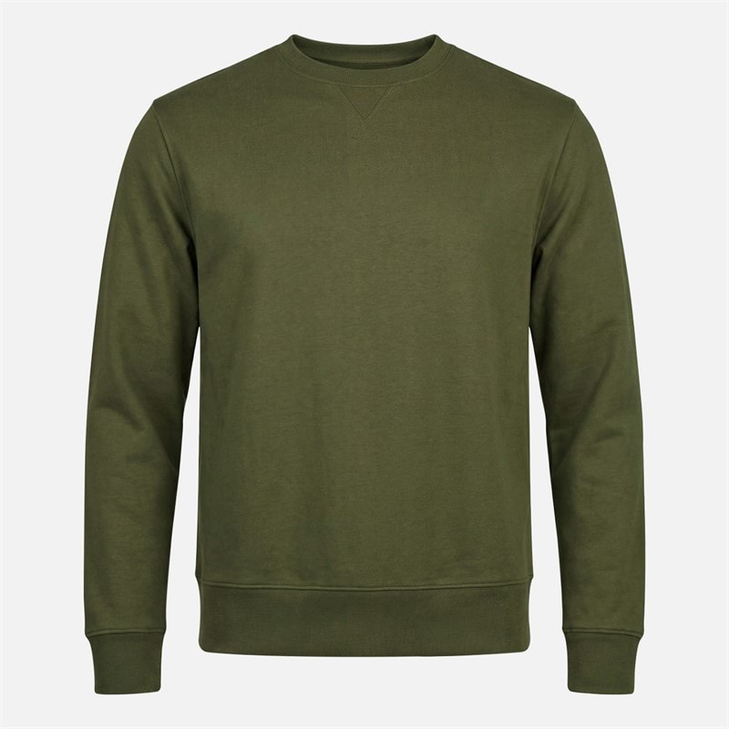 Herre trepak fleece sweatshirt Grå Melange/Midnight Blue/Khaki - Billede 2
