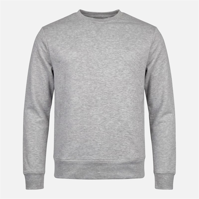Herre trepak fleece sweatshirt Grå Melange/Midnight Blue/Khaki - Billede 4