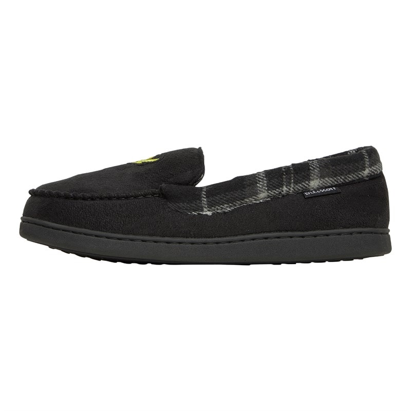 Herre montague mokkasinsutsko Black/Grey Check - Billede 2