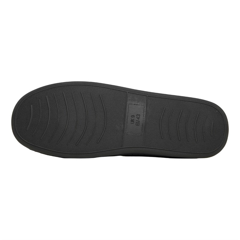 Herre montague mokkasinsutsko Black/Grey Check - Billede 3