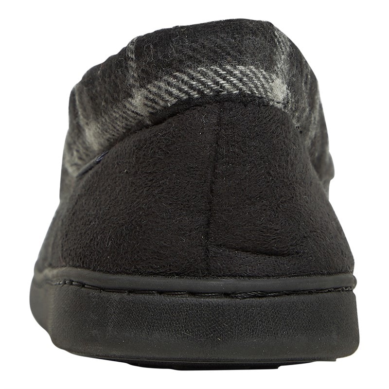 Herre montague mokkasinsutsko Black/Grey Check - Billede 4