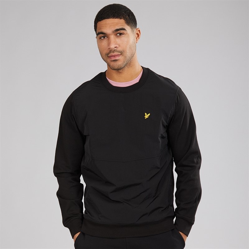 Herre half raglan hybrid sweatshirt Z865 Jet Black - Billede 1