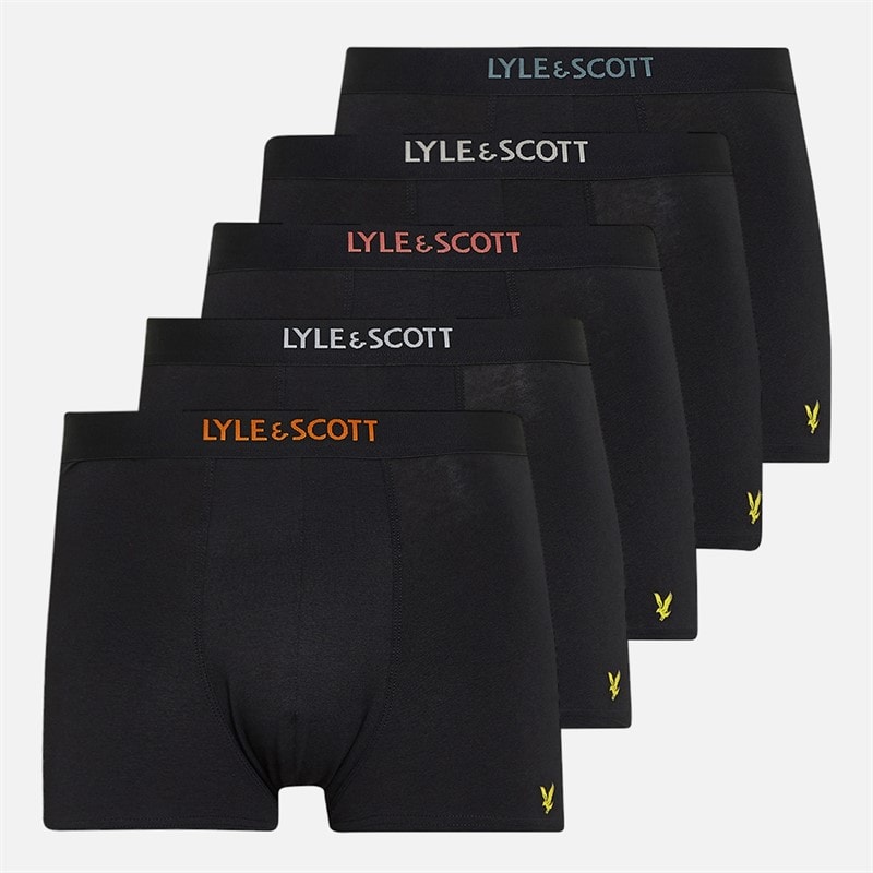 Lyle And Scott Vintage Herre henrick fempak boxershorts - Black Multi