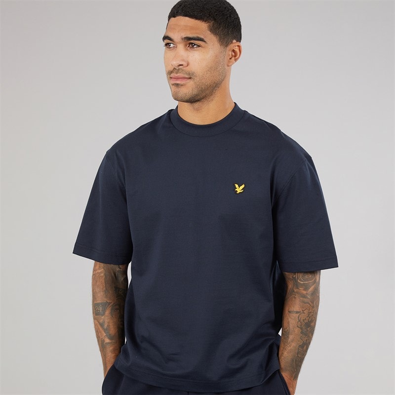 Lyle And Scott Vintage Herre oversized 1874 t-shirt - Mørk Navy