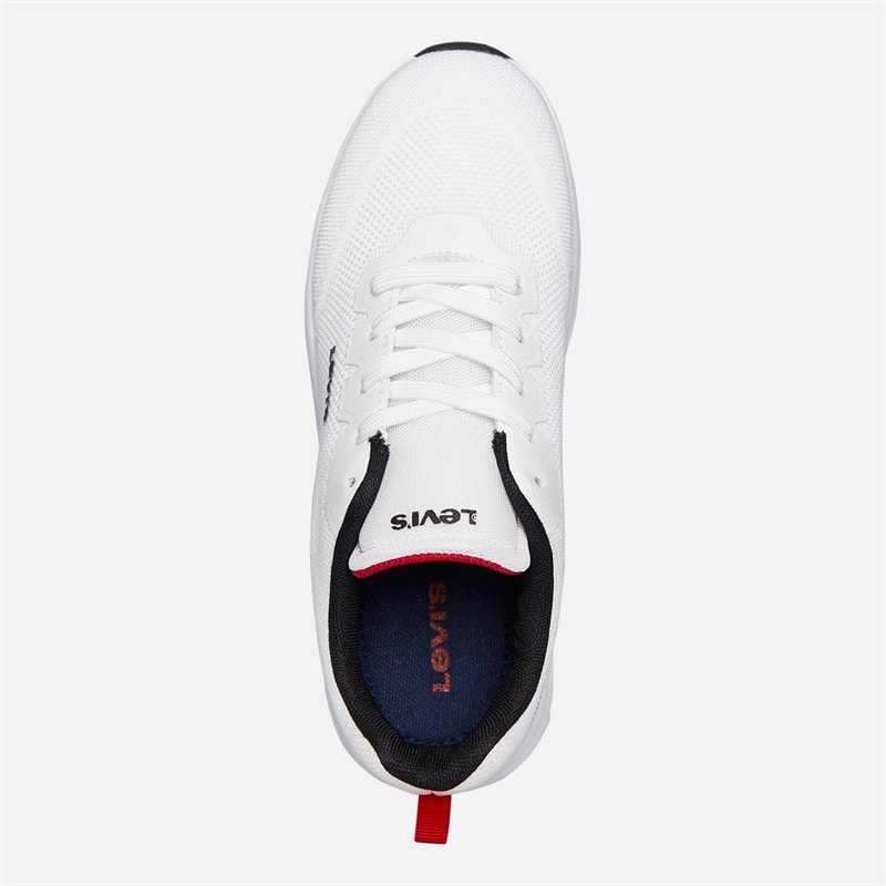 Levi's Junior Piger hudson sneakers - Hvid/Sort/Rød 0239 - Billede 4