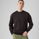 Herre authentic crew sweatshirt Black Agate Garment Dye