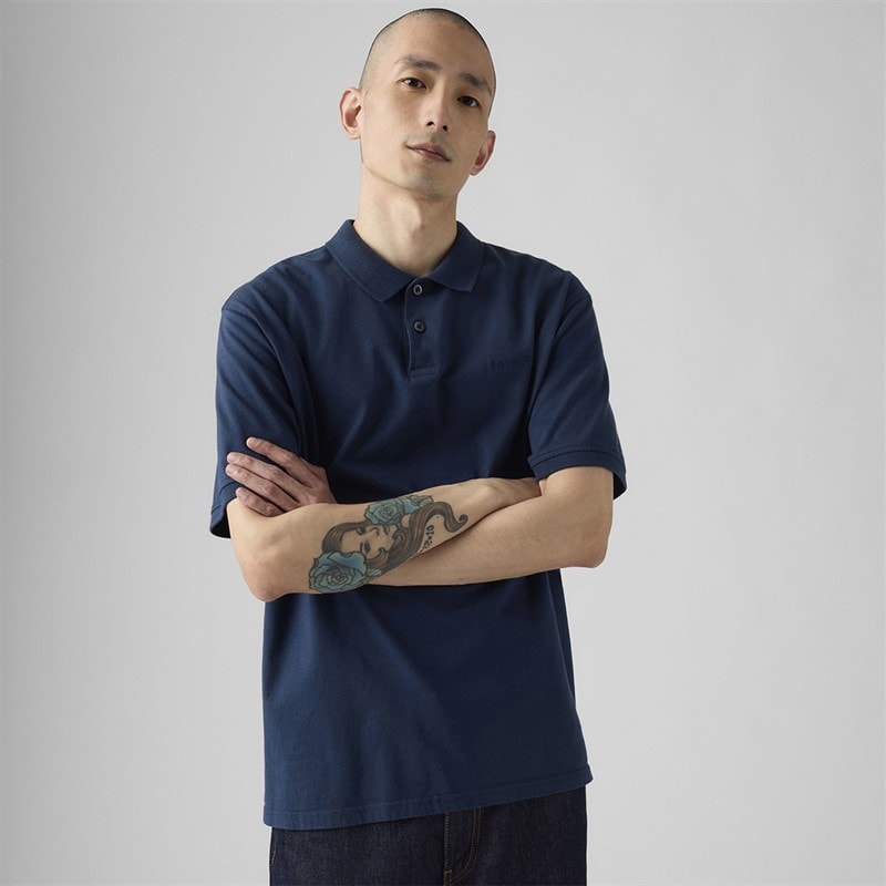Herre autentisk polo-shirt Dress Blues - Billede 1