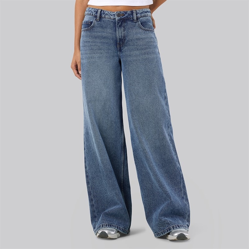 Dame kettie vidbenede jeans Medium Blue Denim - Billede 1