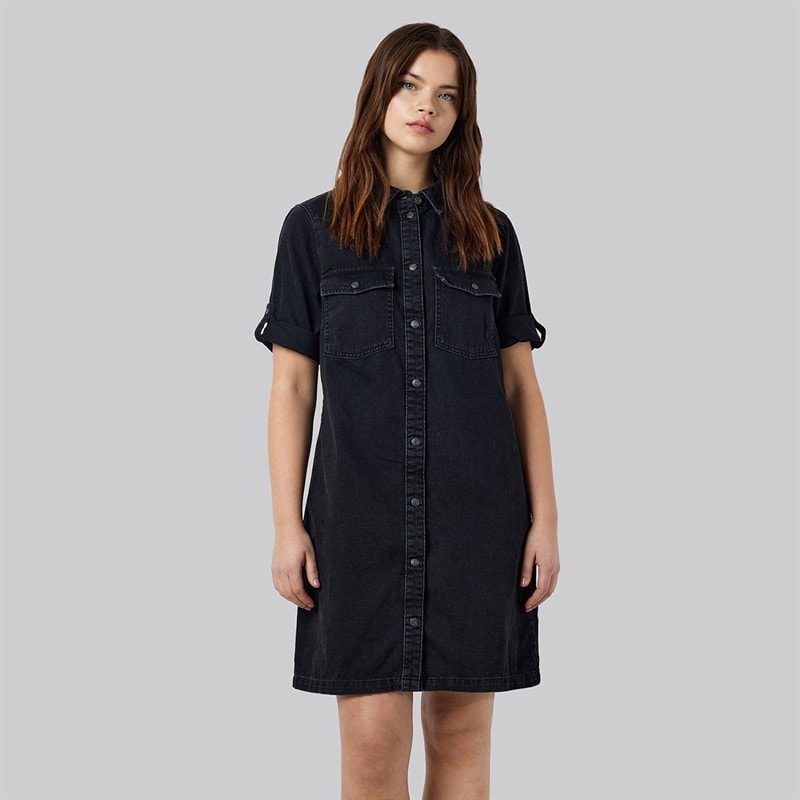 Dame signe denimkjole Sort - Billede 1