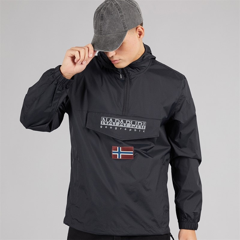 Herre arper lite anorak Sort - Billede 1