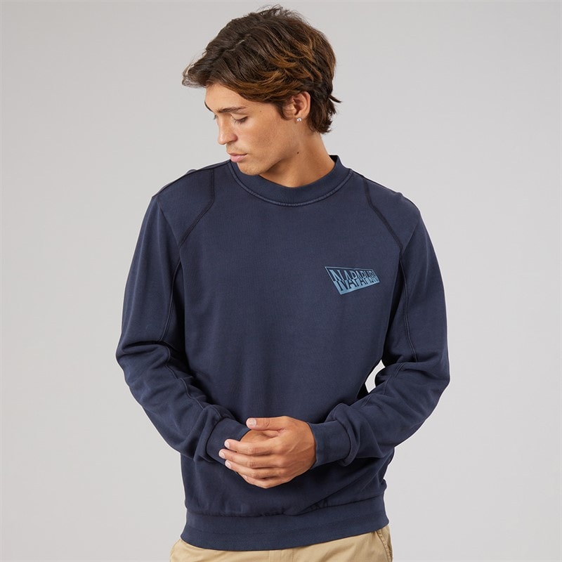 Herre aren crew sweatshirt Blue Marine - Billede 2