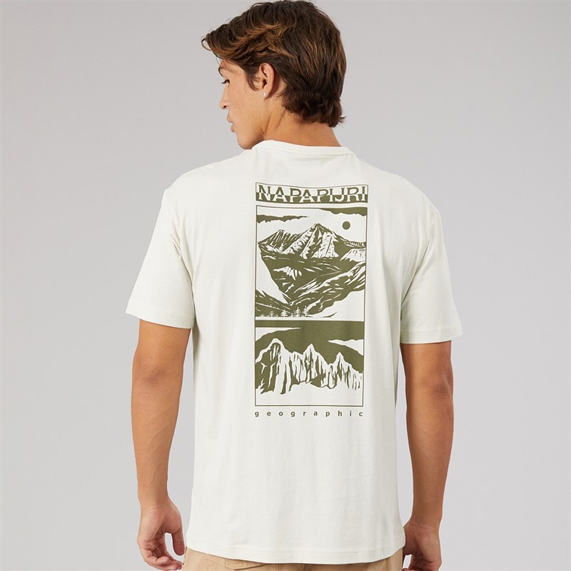 Herre vista t-shirt Beige Dimity - Billede 3