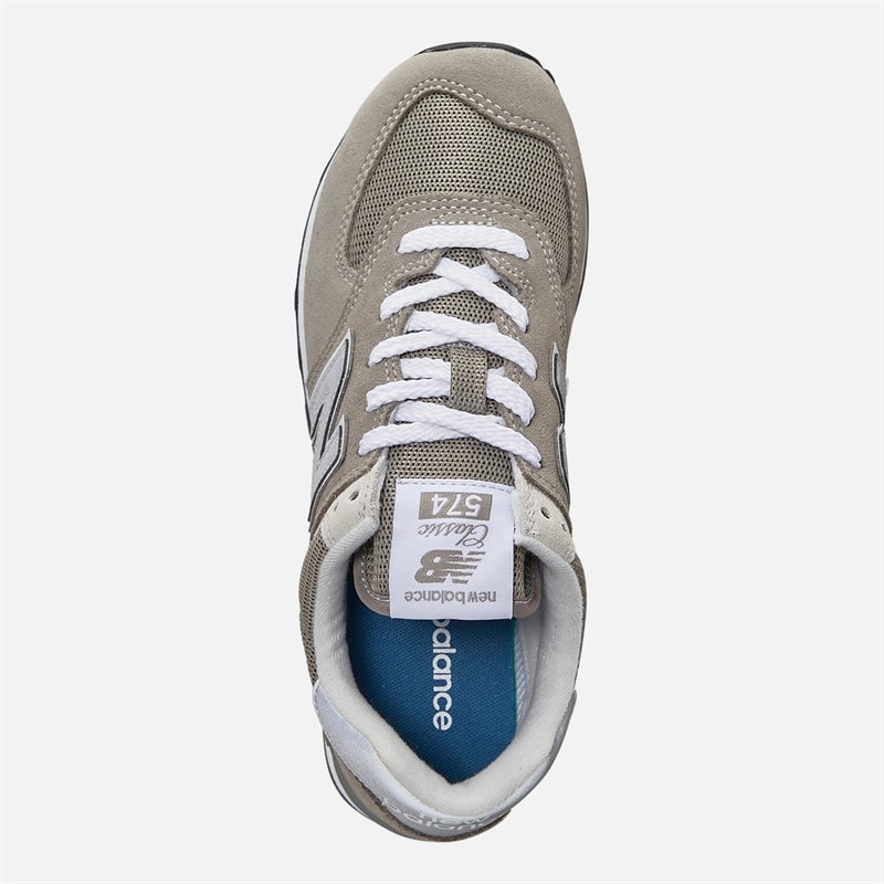 Dame 574 core træningssko Grå/Hvid/Silver - Billede 4