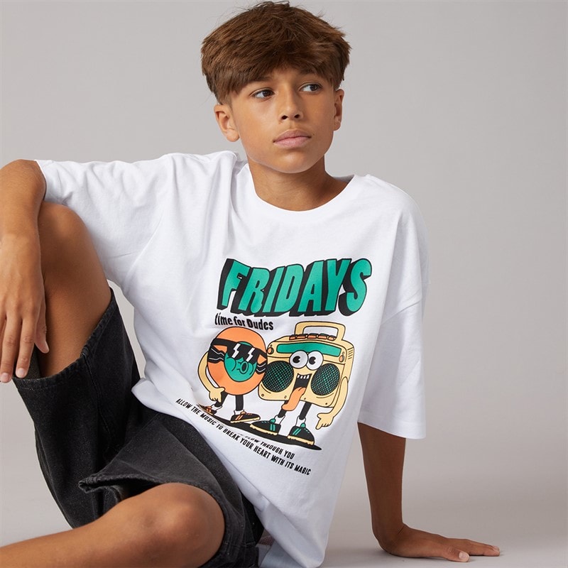Drenge Heinrick t-shirt Bright White - Billede 1