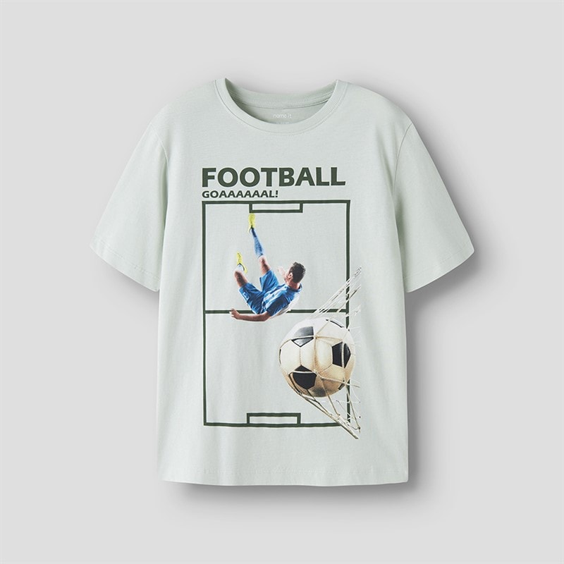Drenge voto t-shirt Pale Aqua - Billede 1