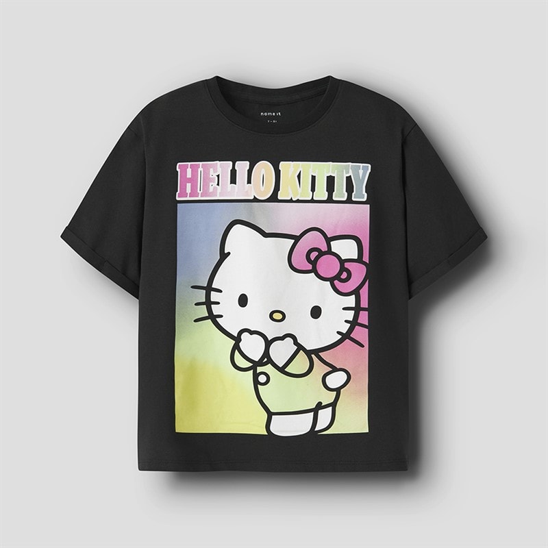 Piger hello kitty t-shirt Sort - Billede 1