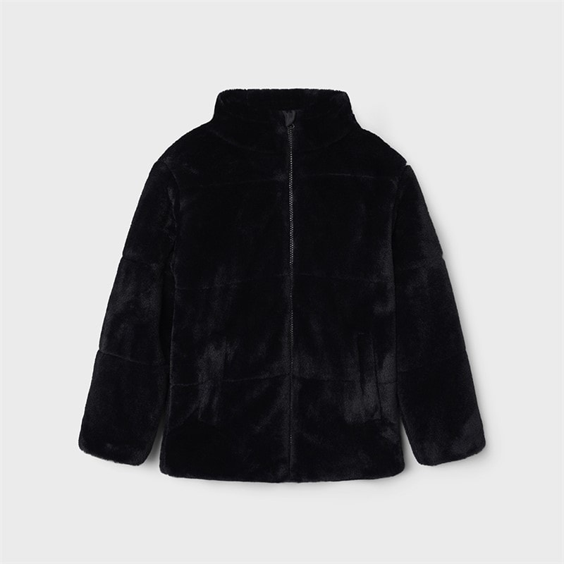 Name It Piger nisa faux fur jakke - Sort