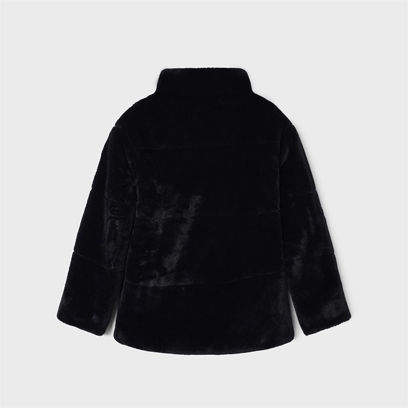 Name It Piger nisa faux fur jakke - Sort - Billede 2
