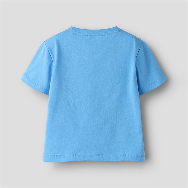 Drenge Dellan t-shirt Azure Blue - Billede 2