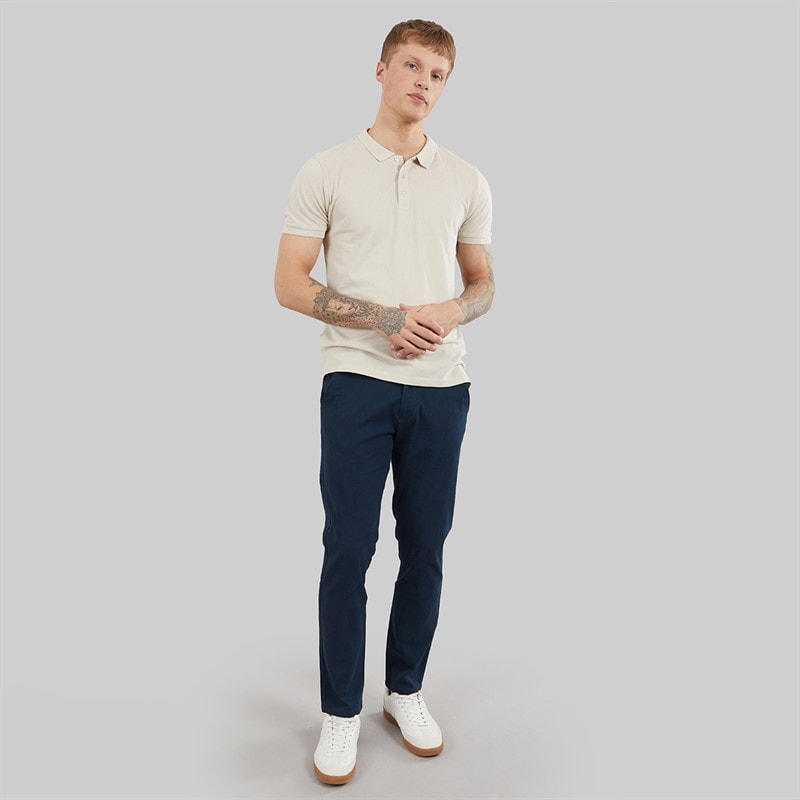 Herre visit chinos Blå - Billede 4