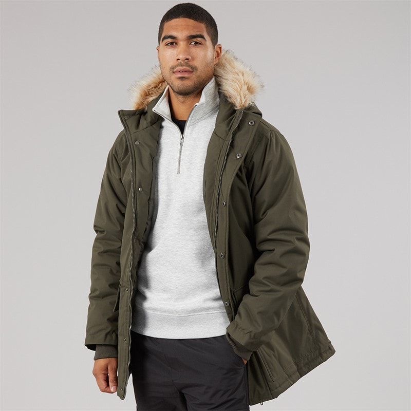 Herre parka 4 Khaki - Billede 1