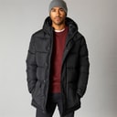 Herre parka row Sort