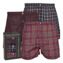 Herre trepak FC vævede boxershorts Multi 2 - Chateaux Gingham/Chateaux Check/Rød Grøn Blå Check