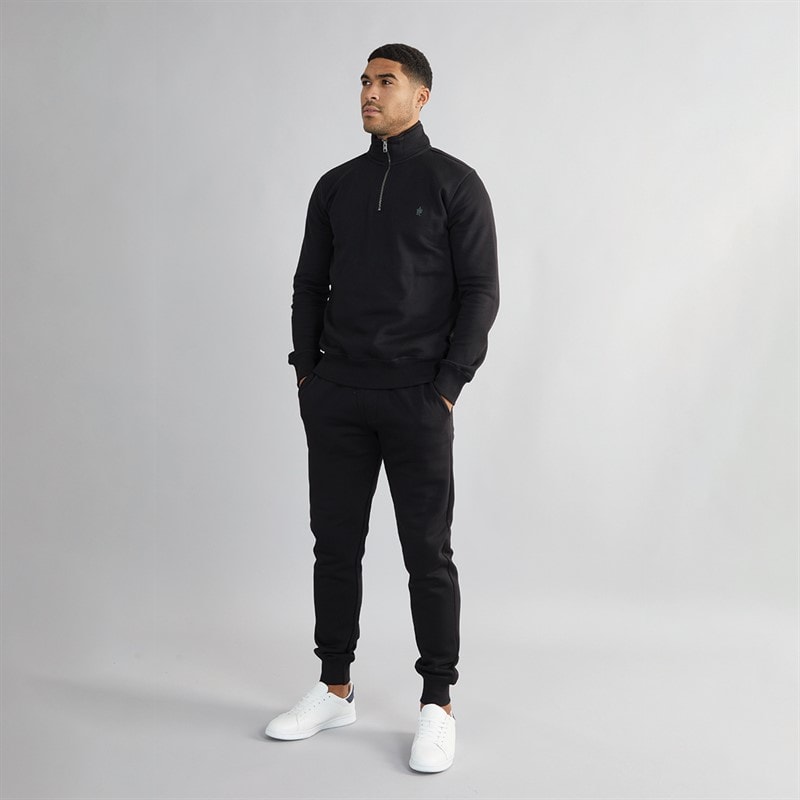 Herre FC 1/2 zip sweatshirt Sort/Gunmetal - Billede 5