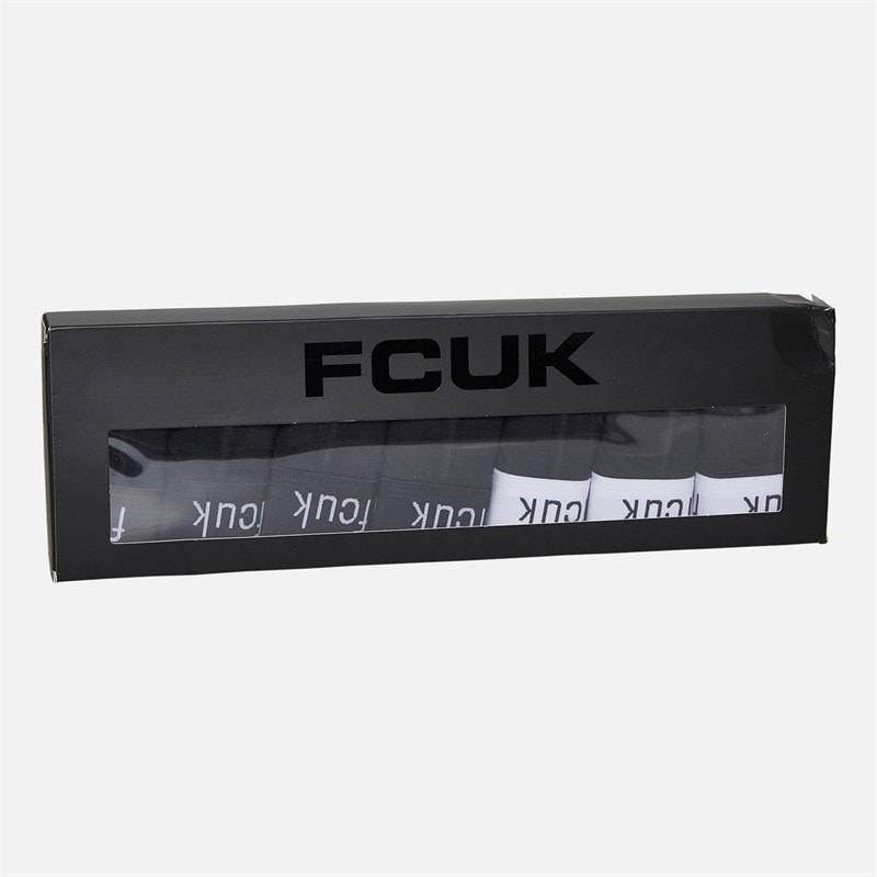 Herre FCUK syv pakke boxertrusser FCUK 12 Sort - Billede 2