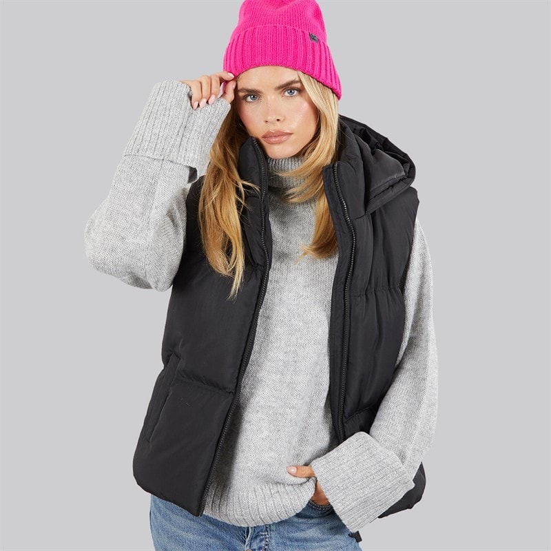 Dame row short vest Sort - Billede 1