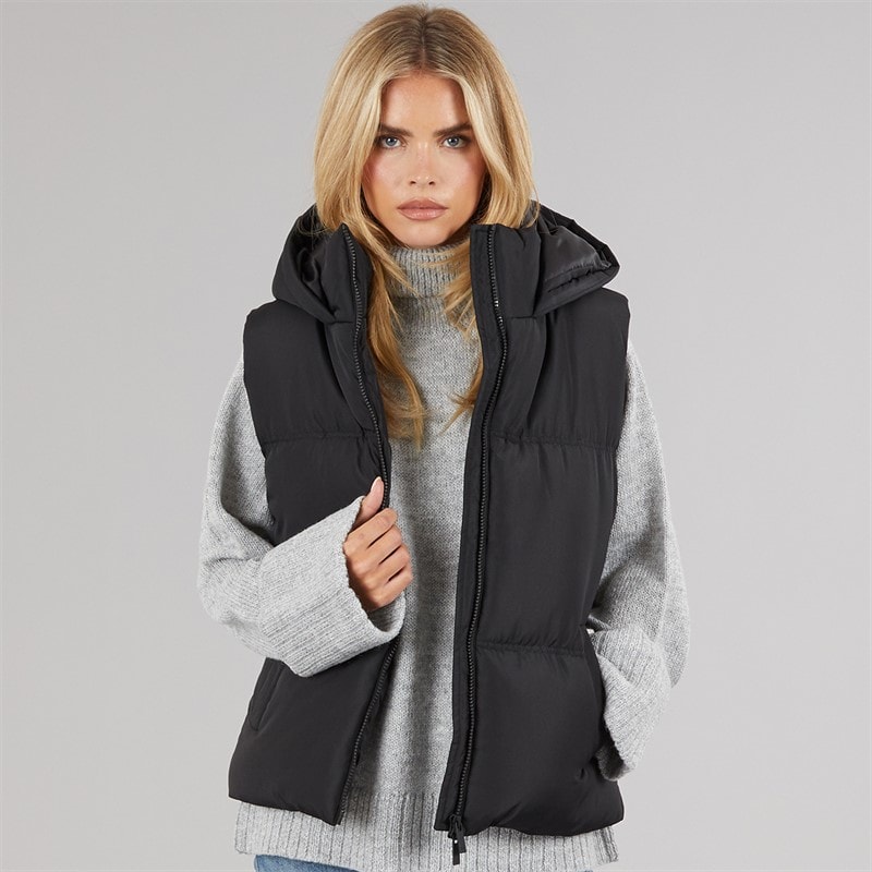 Dame row short vest Sort - Billede 3