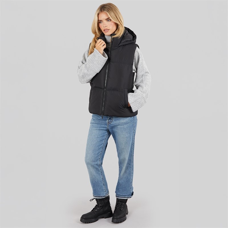 Dame row short vest Sort - Billede 4