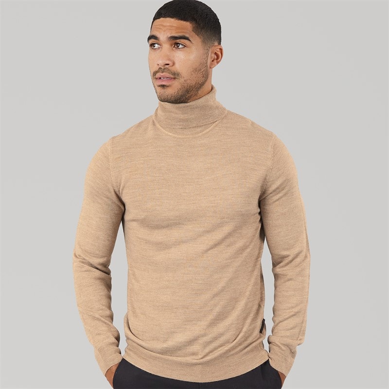 Herre cash roll jumper Camel Mel - Billede 1